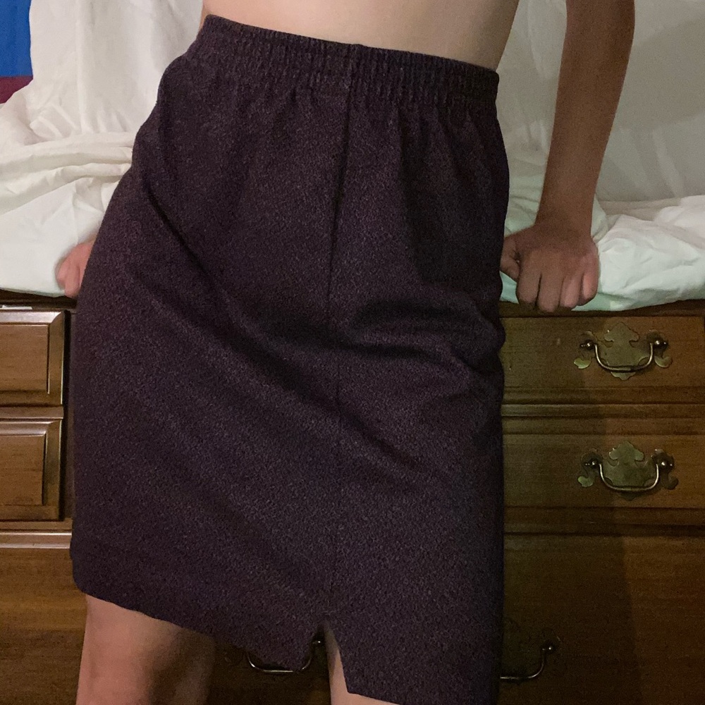 Dark purple long skirt